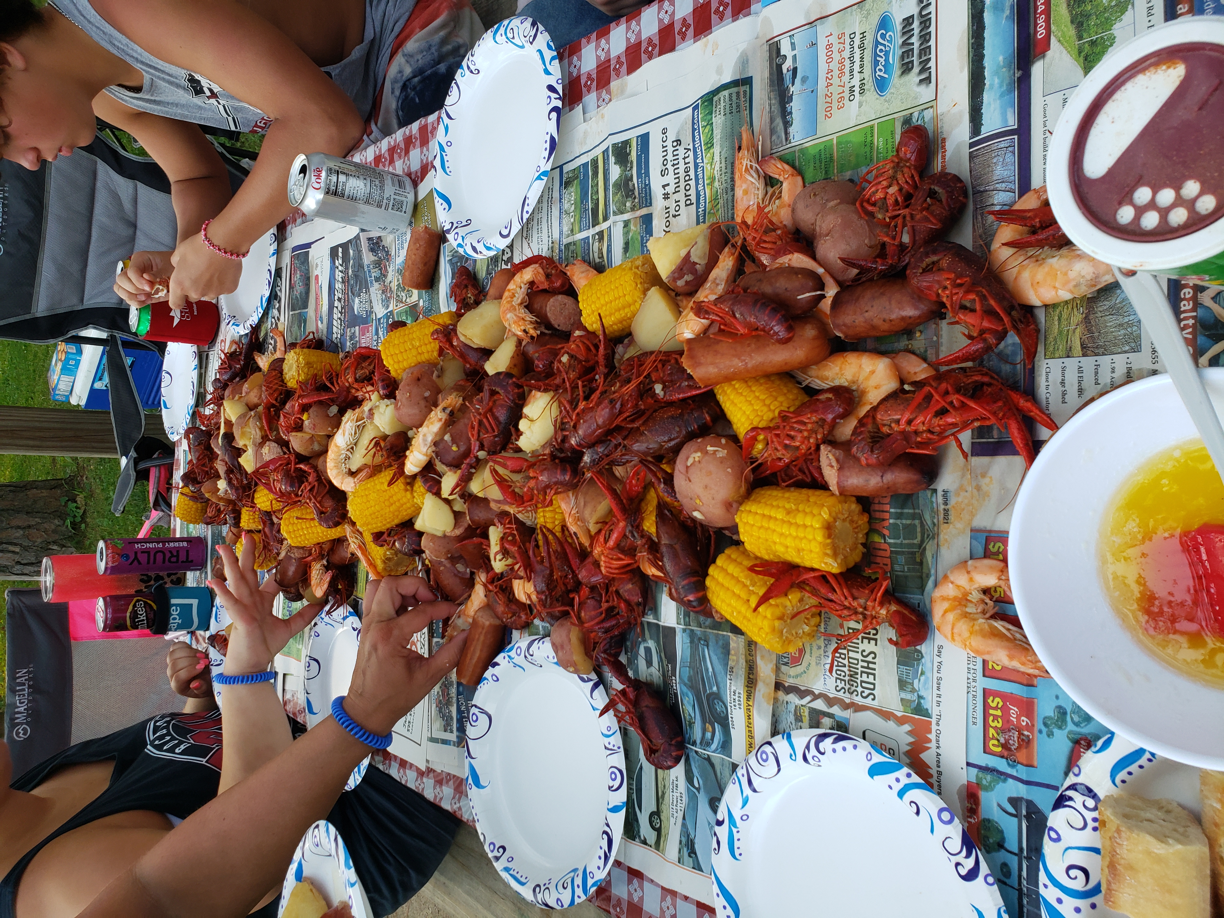 Shrimp and crawfish boil